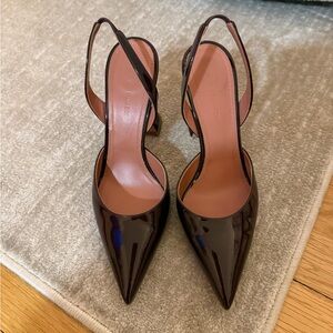 Amina Muaddi Slingback Heels